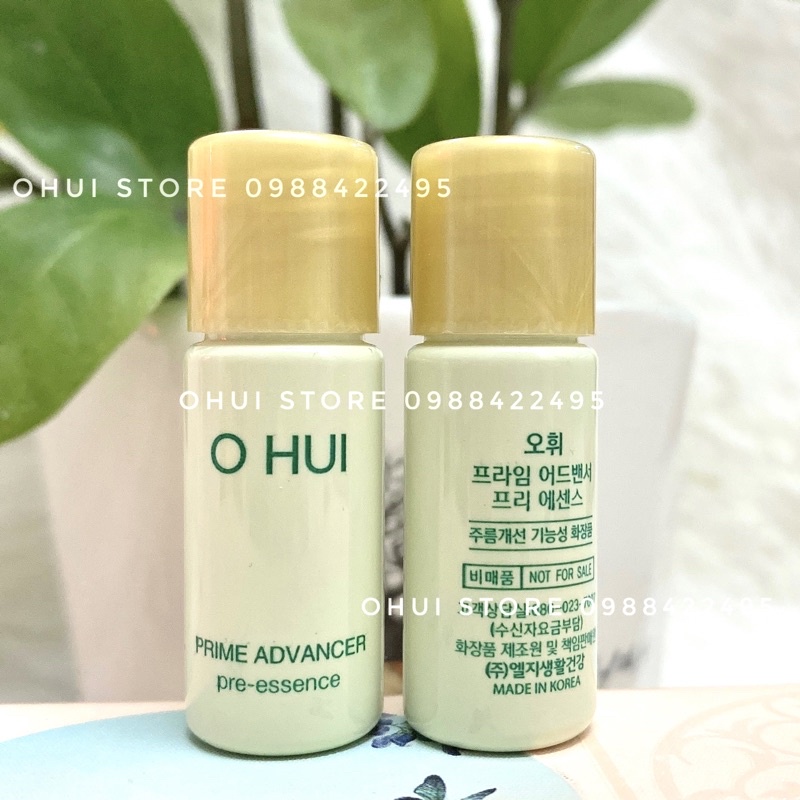 1 lọ tinh chất nước thần dưỡng trắng căng bóng và chống lão hóa Ohui Prime Pre-essence 5ml date 2024
