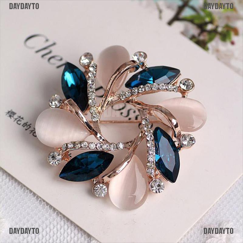 1 Trâm Cài Áo Hình Bauhinia Đính Pha Lê Thời Trang Dành Cho Nữ