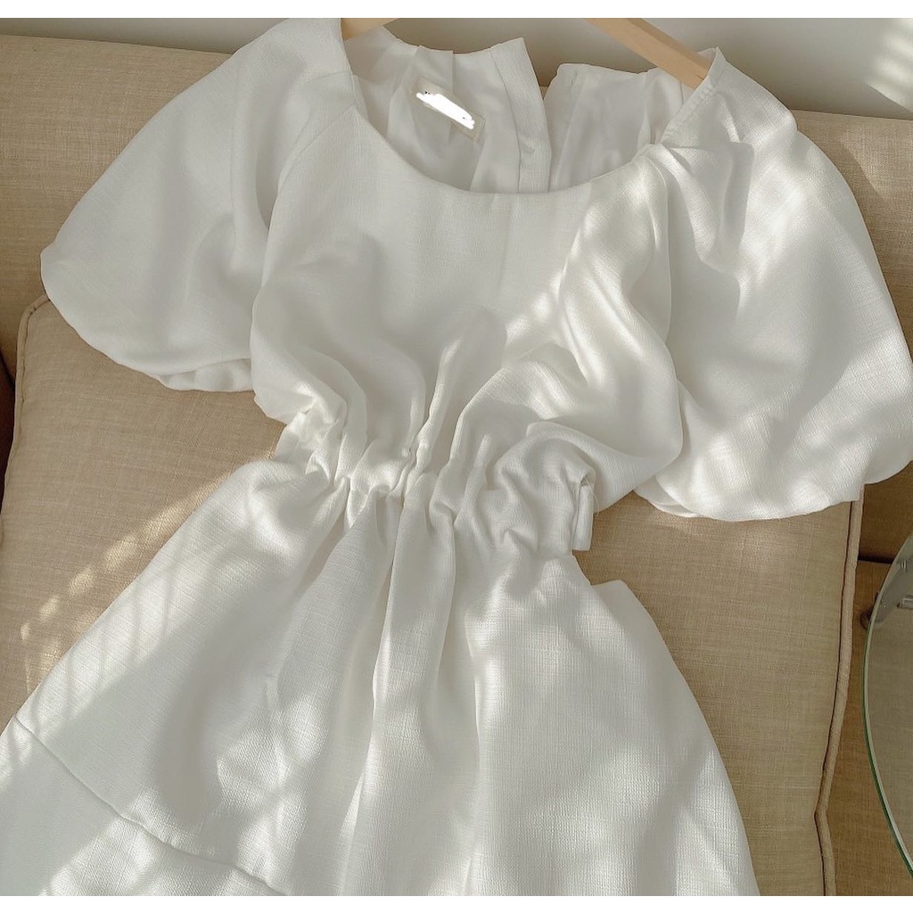 Đầm cổ tròn  khoét lưng thời trang  miho house