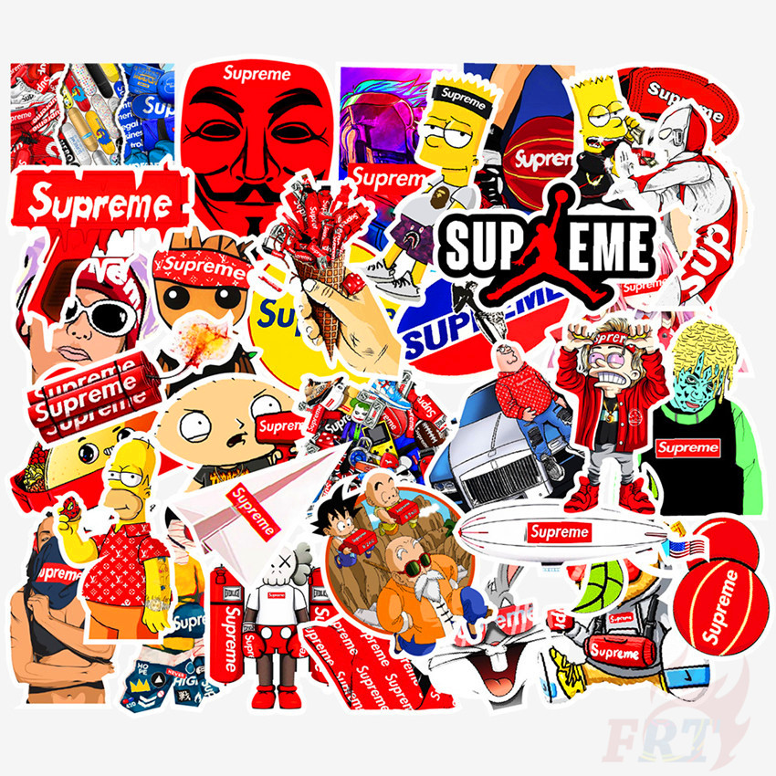 Bộ 100 Miếng Dán Chữ Supreme Chống Thấm Nước