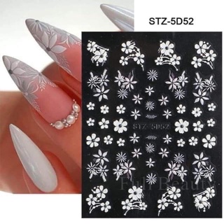 Sticker 5D nổi dán móng tay