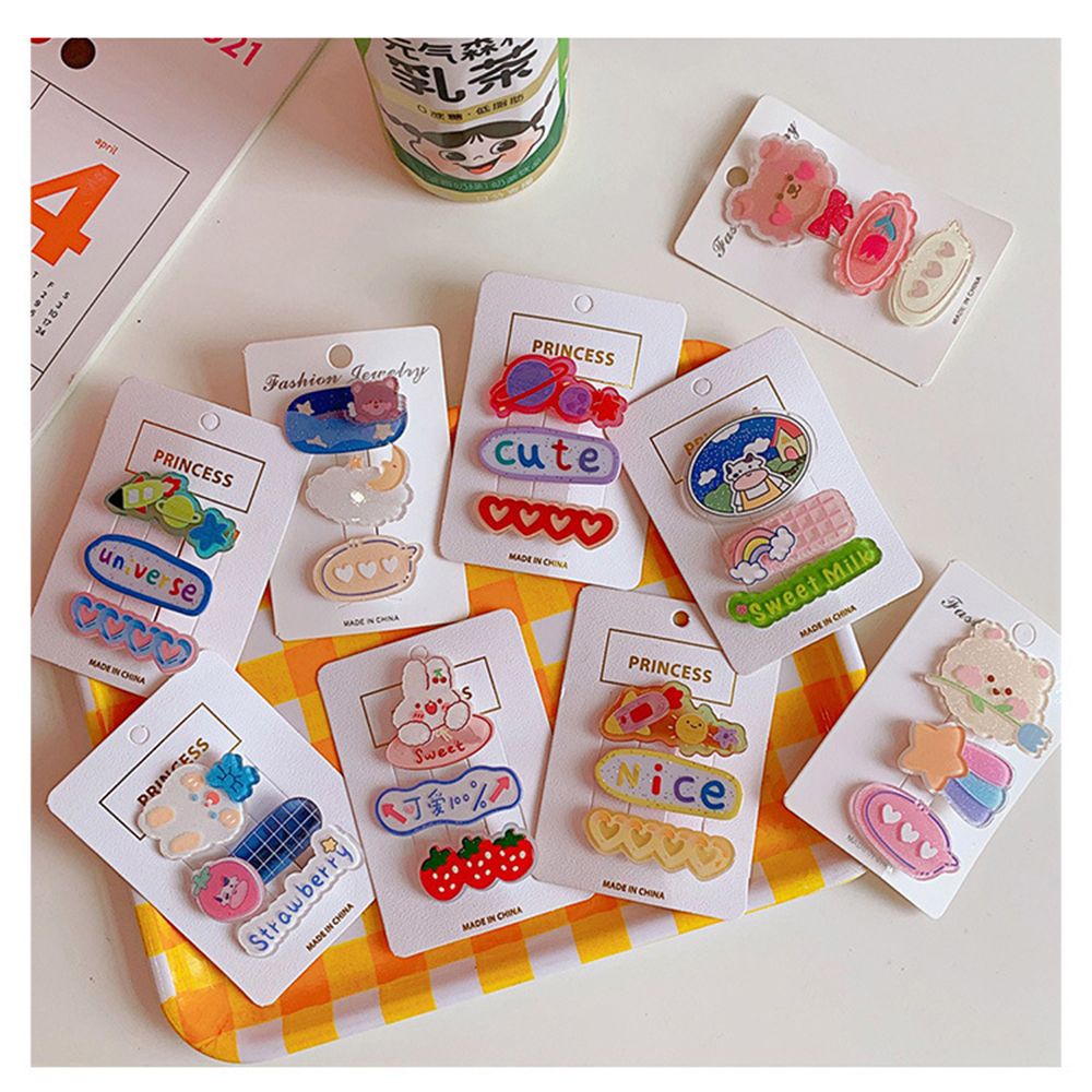 Kẹp Tóc Tai Thỏ Bằng Acrylic Đáng Yêu Dành Cho Nữ Mihan