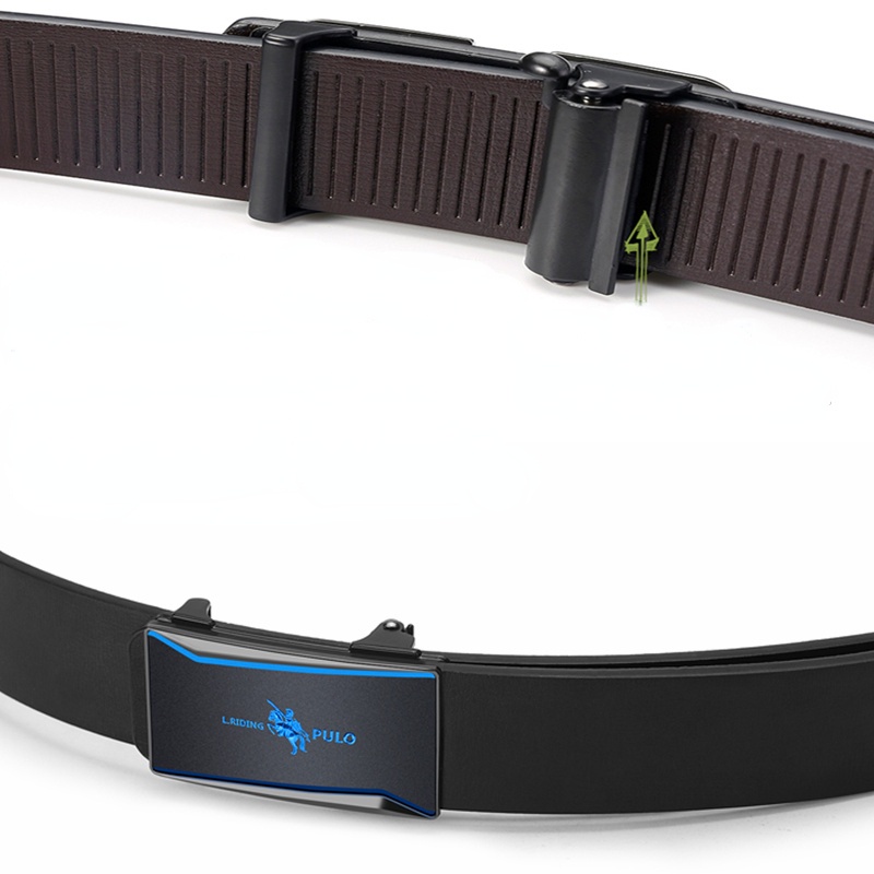 Thắt Lưng Da Dây nịt nam Cao Cấp khóa tự động  POLO 110-cm130cm x 3.5cm Bảo Hành 12 tháng.