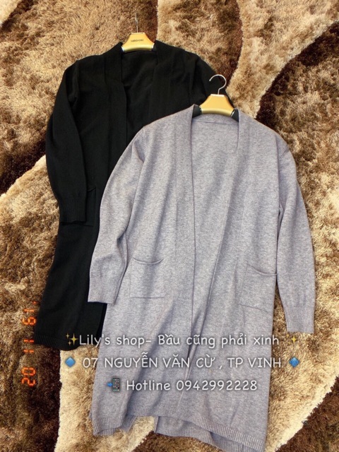 Khoác len dáng dài