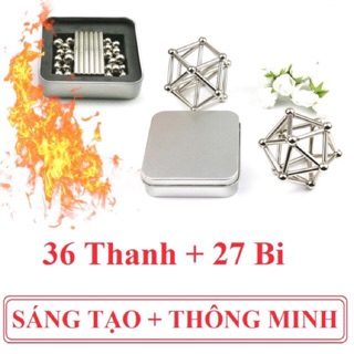 BỘ XẾP HÌNH BI NAM CHÂM BUCKY BARS BI SÁNG TẠO_Hàng loại 1