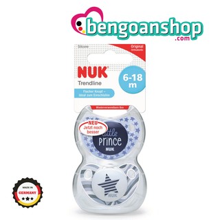 [6-18m] Bộ ti ngậm silicon NUK Trendline Little Prince (nội địa Đức)