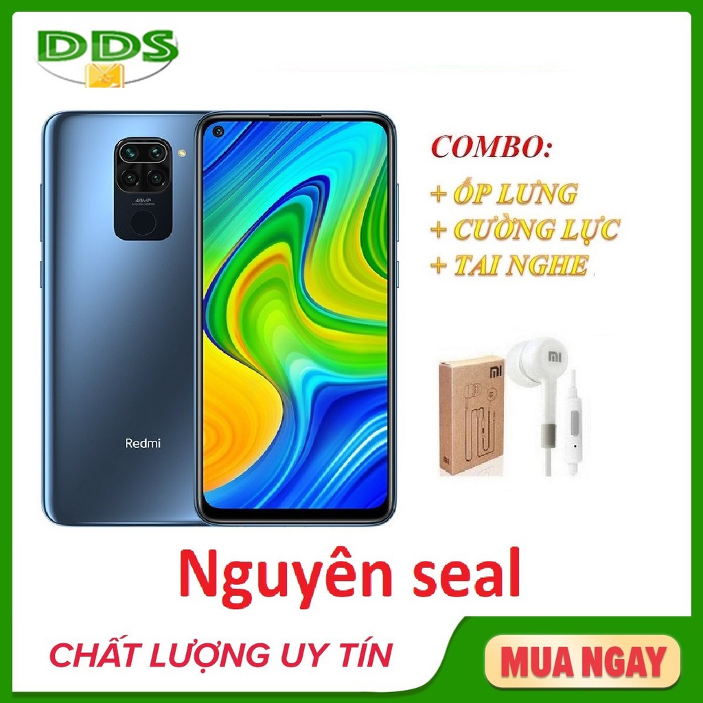 điện thoại Xiaomi Redmi 10X 128Gb Ram 4Gb 4G + Ốp lưng + Cường lực + Tai nghe - Nhập khẩu