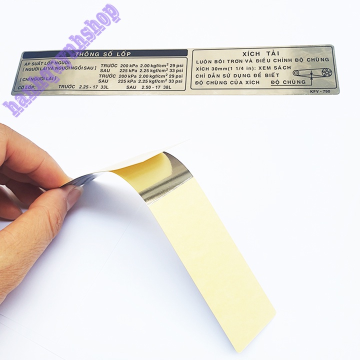 Tem Thông Số Xích Dream Chính Hãng Honda