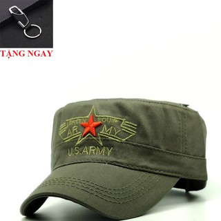 Nón, Mũ lính lưỡi trai US Army xanh rêu mạnh mẽ