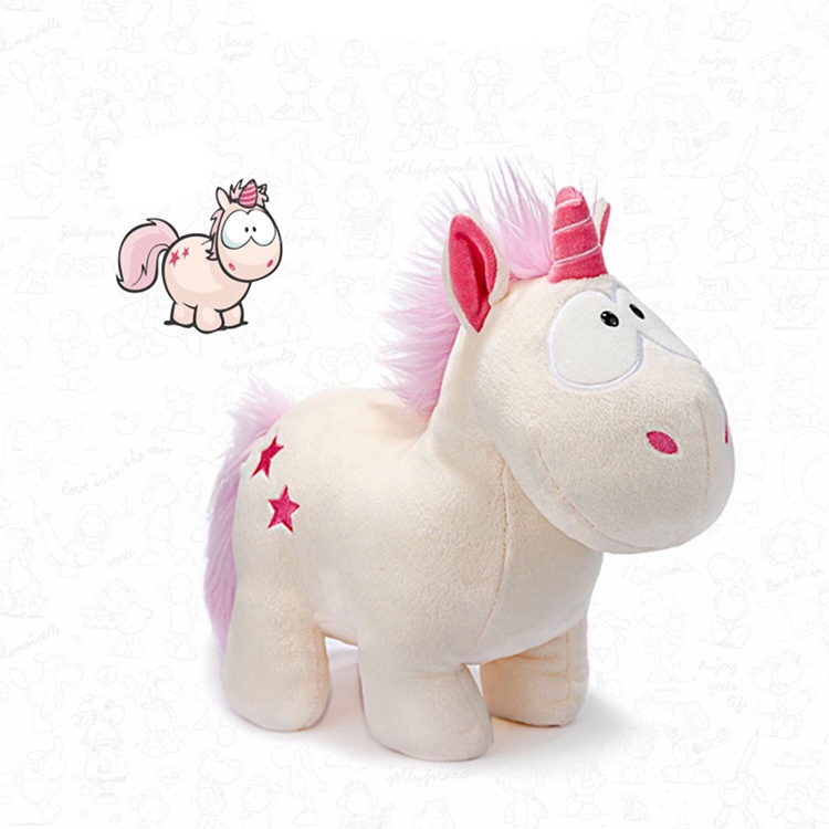 Gấu Bông Kỳ Lân Nici, Búp Bê Thú Nhồi Bông  Kỳ Lân,  Ngựa Pony Unicorn, Ngựa 1 Sừng Quà Sinh Nhật MIRA-GB28010