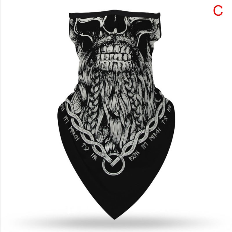 Khăn Trùm Đầu Kiêm Mặt Nạ In Họa Tiết Vui Nhộn Dùng Khi Đi Xe Đạp / Cắm Trại