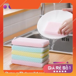 Miếng rửa chén có mút, lưới rửa chén bát xuất nhật siêu tiện lợi