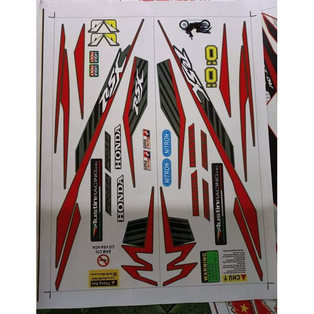 Tem rời dán xe wave rsx 2021