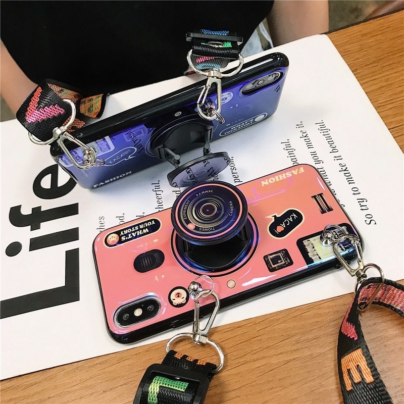 Ốp Điện Thoại Hình Máy Ảnh 3D Kiểu Retro Cho Oppo A9 F11 Pro F1S F3 F5 F7 A3 F9 Reno 2 2F 3 Pro 4 Pro 4F 4Z 5 Pro 5F 6 Pro 6Z 7 Pro 7i