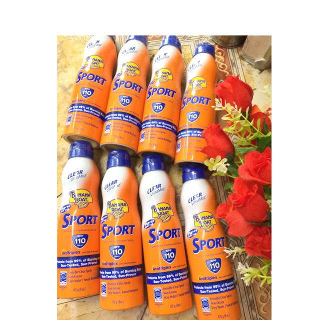 Xịt chống nắng Banana Boat Sport Continuous 170 ml ( date 4/22)