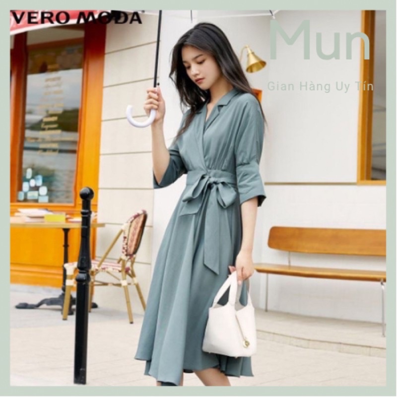 Đầm Nữ Cổ Bẻ Xẻ Tà Vero Moda Chính Hãng
