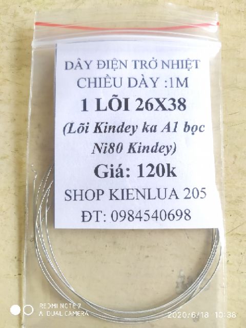 1m Dây điện trở nhiệt DIY mayso các loại coil