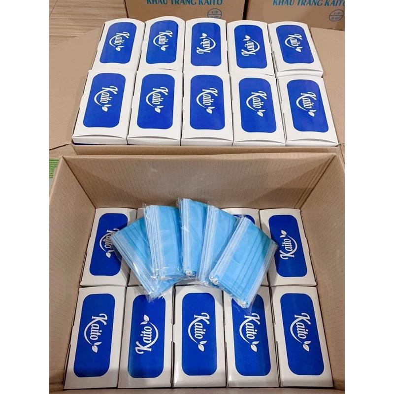 Hộp 50c khẩu trang 4 lớp cho người lớn, trẻ em - Khẩu trang y tế người lớn, trẻ em Kaito | BigBuy360 - bigbuy360.vn