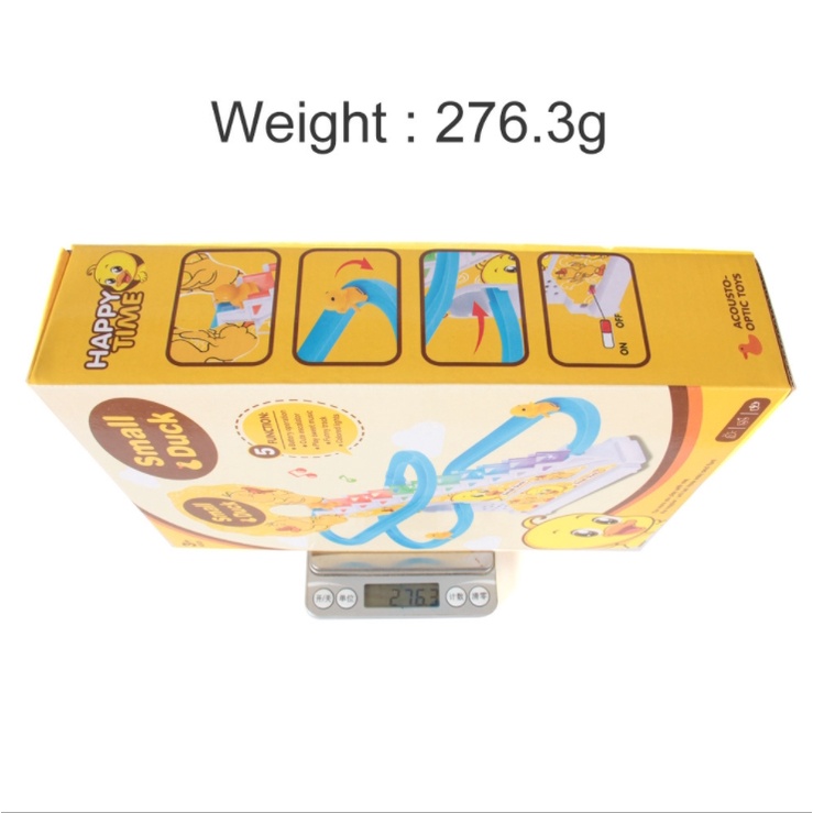 Bộ đồ chơi tàu lượn Douyin - Vịt con leo cầu thang
