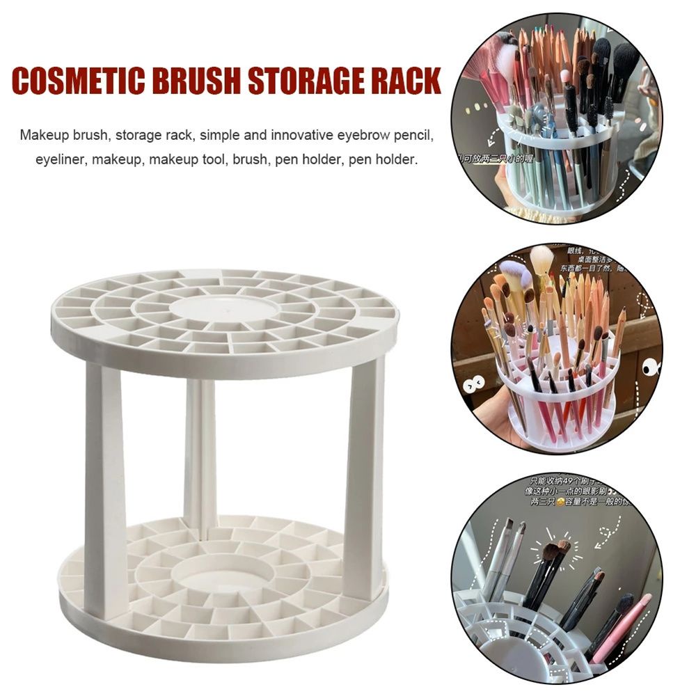 [Hàng mới về] Makeup Brushes Storage Rack Multi-functional Plastic Penholder