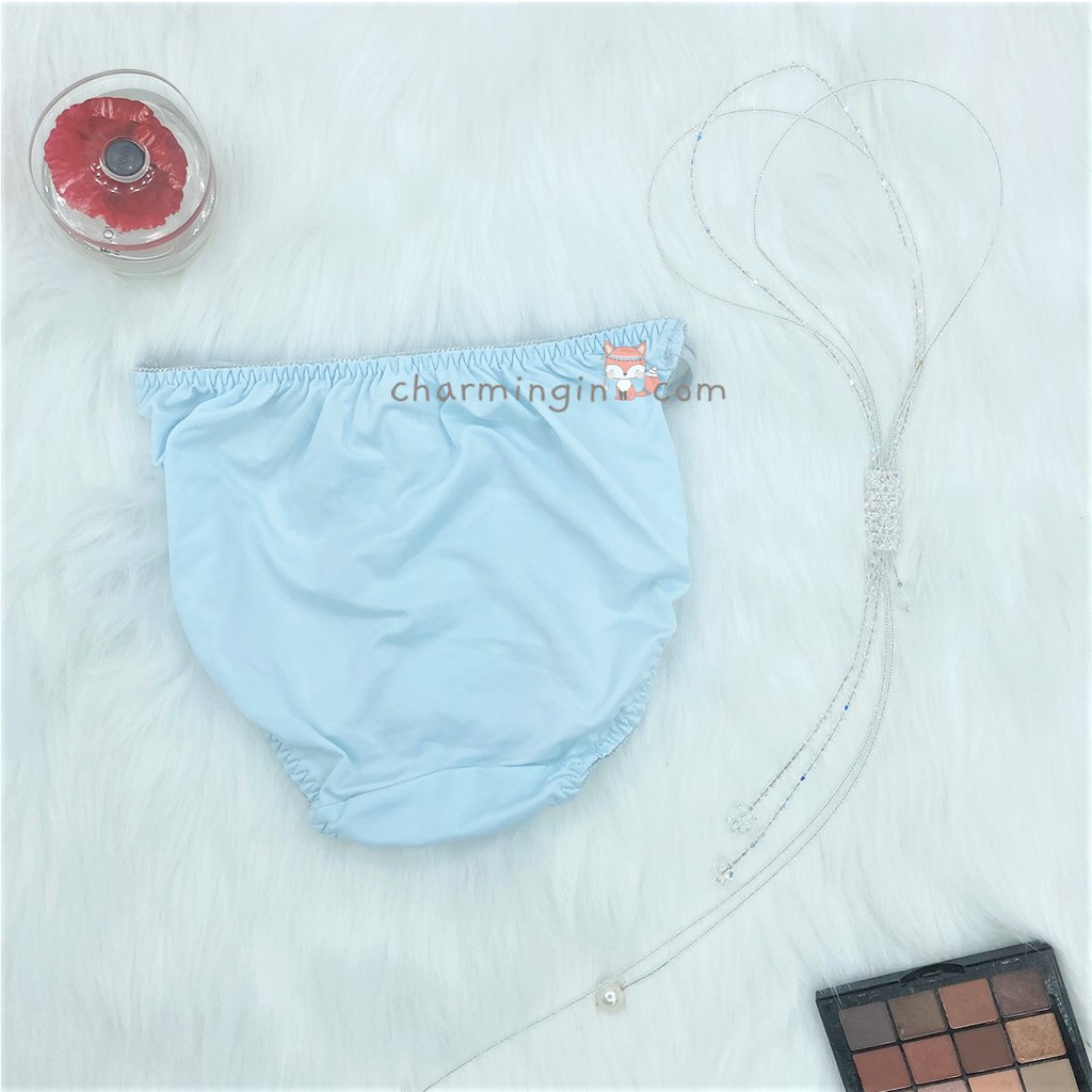 Quần lót thun dây hông phối ren họa tiết sang trọng size L - QLTT0010
