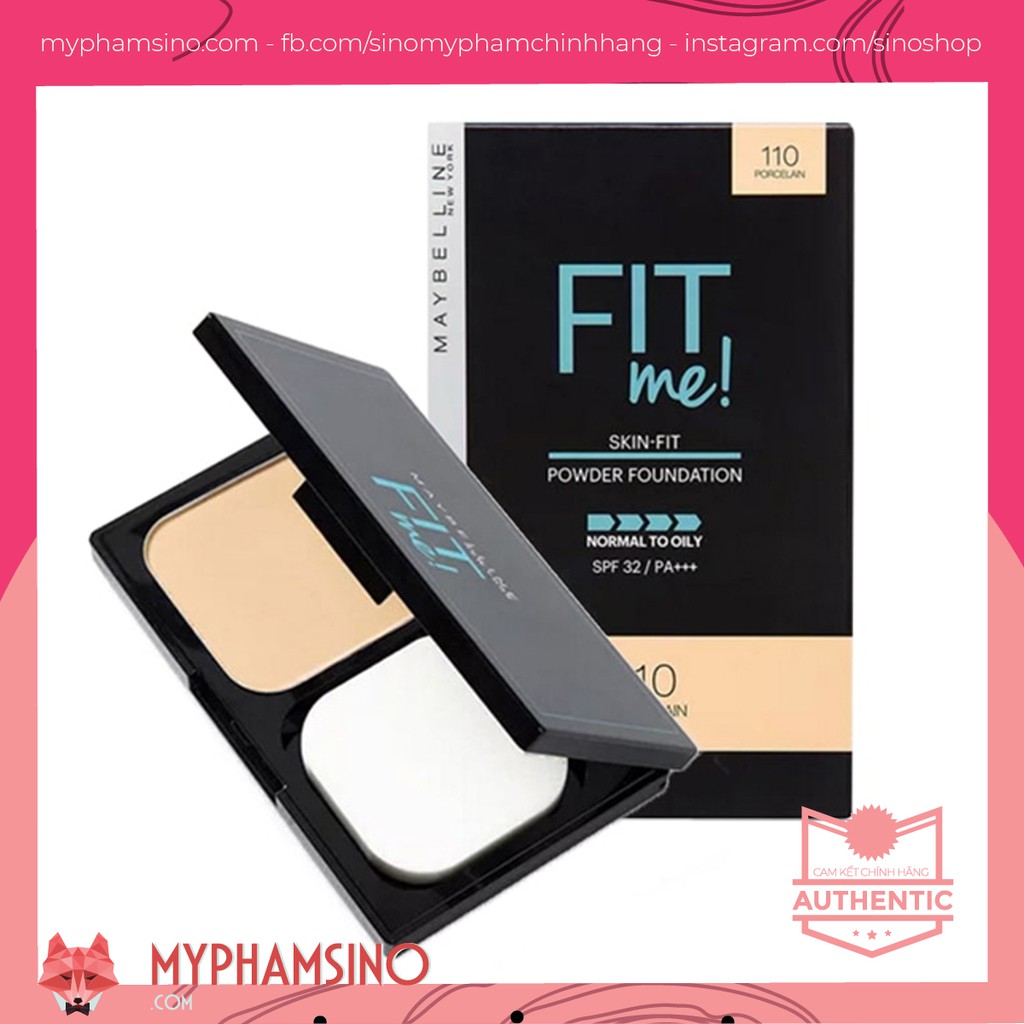 [NHIỀU LOẠI] Phấn nền Maybelline Fit Me kiềm dầu, chống nắng