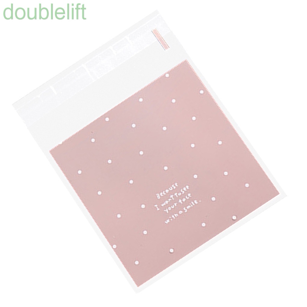 Set 100 túi nhựa đựng bánh quy tự dính tiện dụng