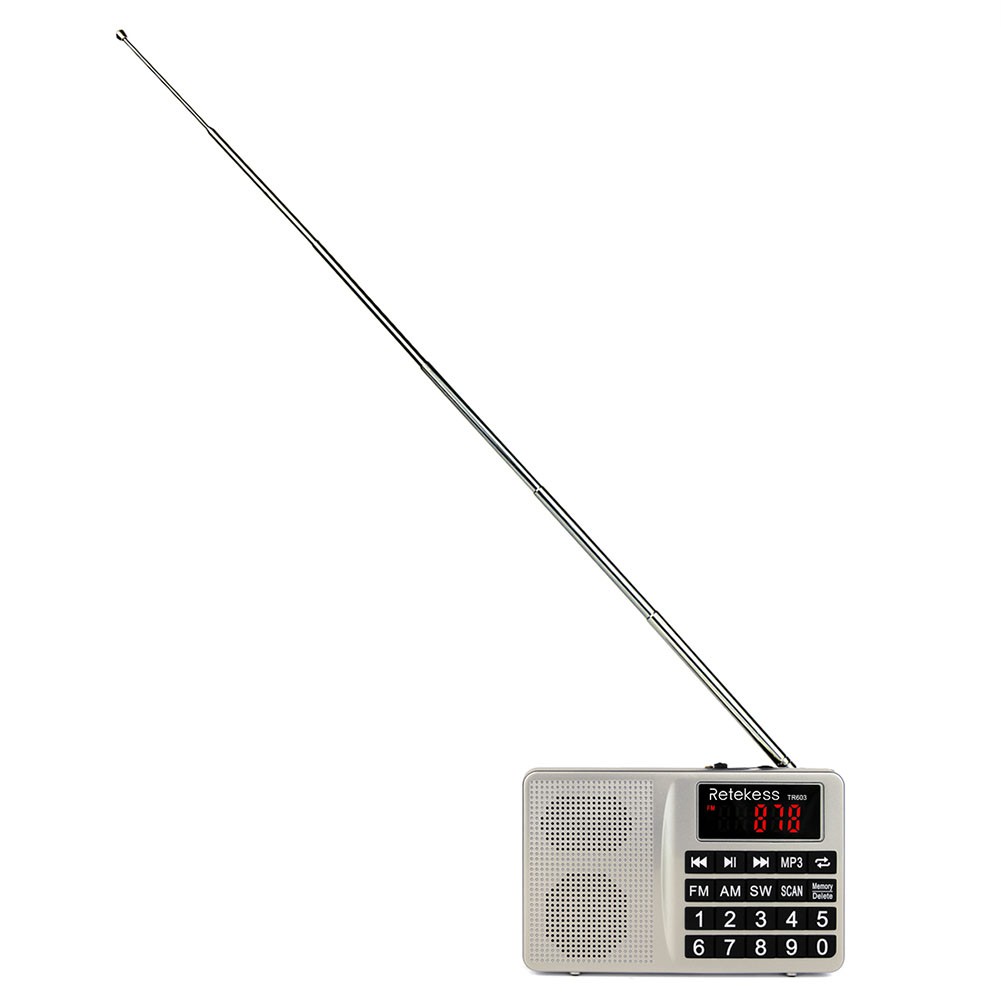 Máy AM FM radio TR603 điện tử phát nhạc MP3 hỗ trợ thẻ TF