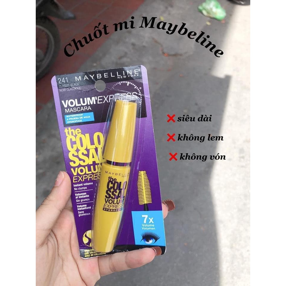 Chuốt mắt Maccara maybelline, chuốt mắt dưỡng mi nhanh dài