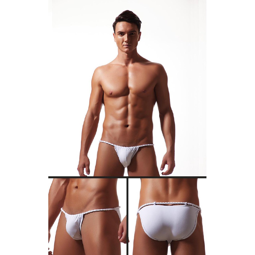 Quần lót nam hở sườn cao cấp chất liệu thun cotton, Quần sịp nam tam giác thun lạnh phối lưới co dãn 4 chiều - 1012