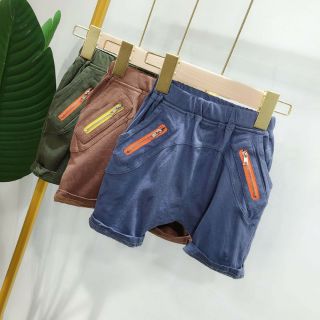 Quần thun khóa chéo bé trai- c nghi