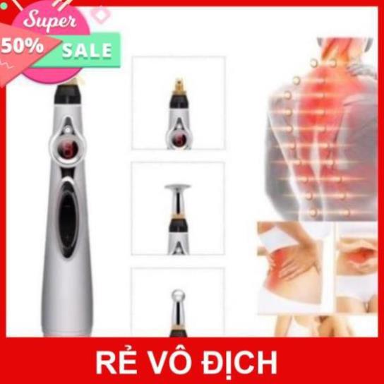 Bút Mini Bấm Huyệt Châm Cứu Massage Xung Điện Trị Liệu Model W912 Dùng Pin AA