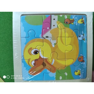 Tranh gỗ ghép 9 miếng cho bé
