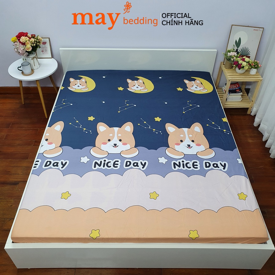 Ga chống thấm cotton May bedding drap chống thấm nước trải giường bọc đệm cho bé nằm trực tiếp