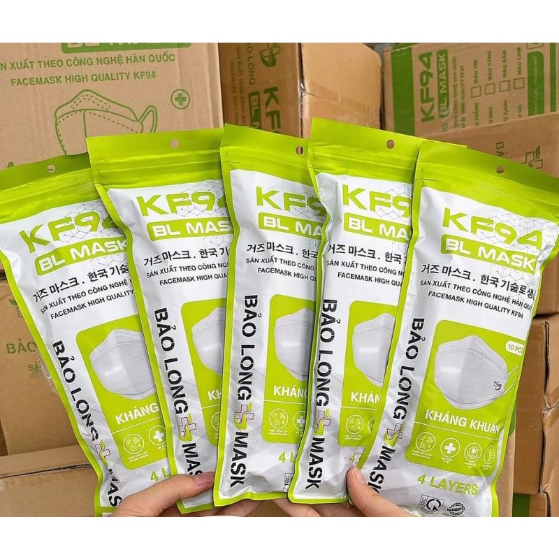[300 Chiếc  ] Khẩu Trang 4 Lớp KF94 BẢO LONG MASK Chống Bụi Mịn Và Kháng Khuẩn Hàng Cao Cấp Hàn Quốc | BigBuy360 - bigbuy360.vn