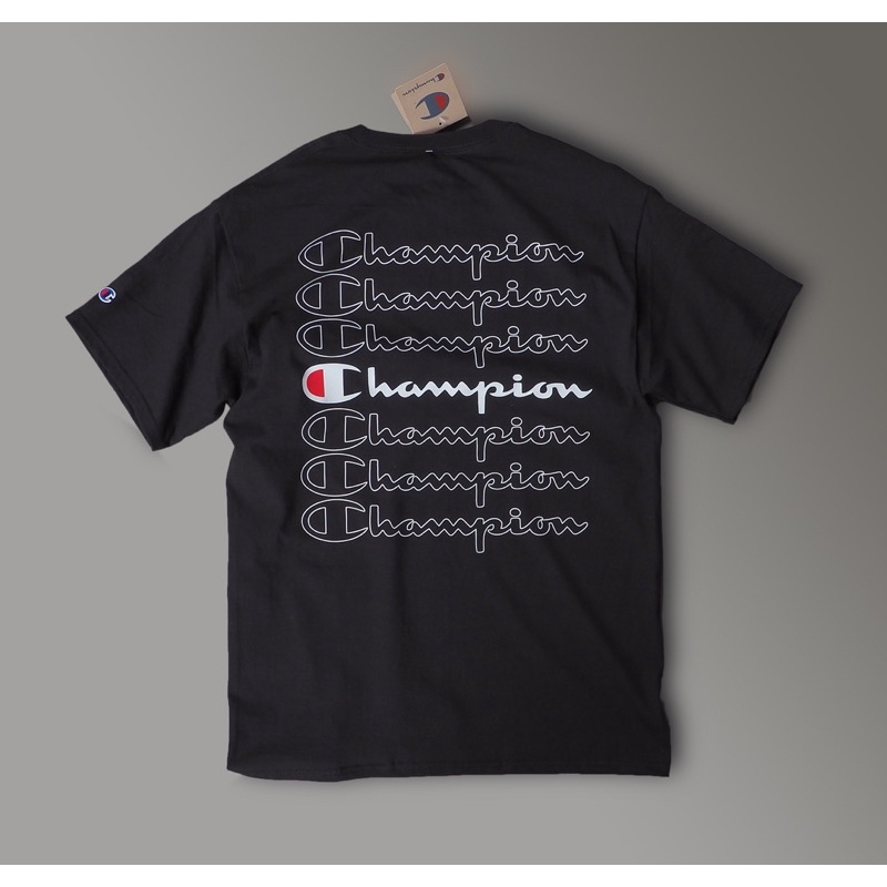 Áo thun Champion ⚡️AUTHENTIC ⚡️ stacked 7 lines ngắn tay
