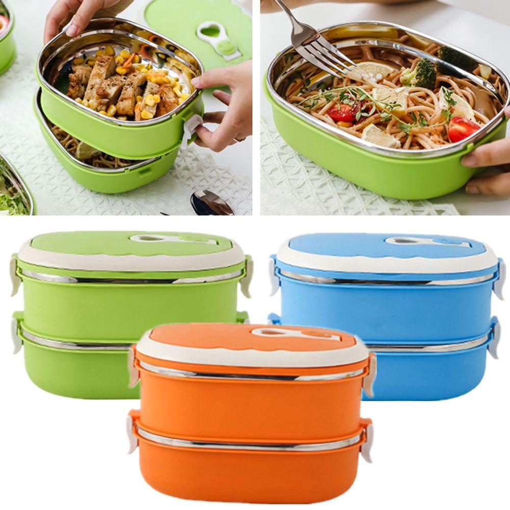 Hộp Đựng Thức Ăn Trưa Cách Nhiệt Chống Rò Rỉ 900 / 1800ML Tiện Dụng