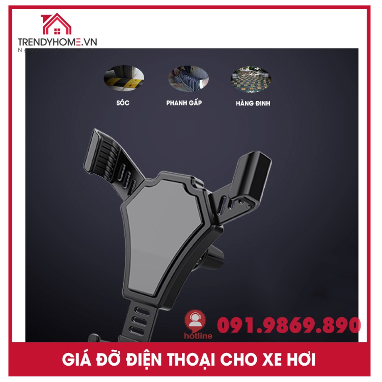 Giá đỡ kẹp điện thoại tiện dụng để trên xe hơi | Giá Đỡ Điện Thoại Trọng Lực Kẹp Cửa Gió Điều Hòa Ô Tô