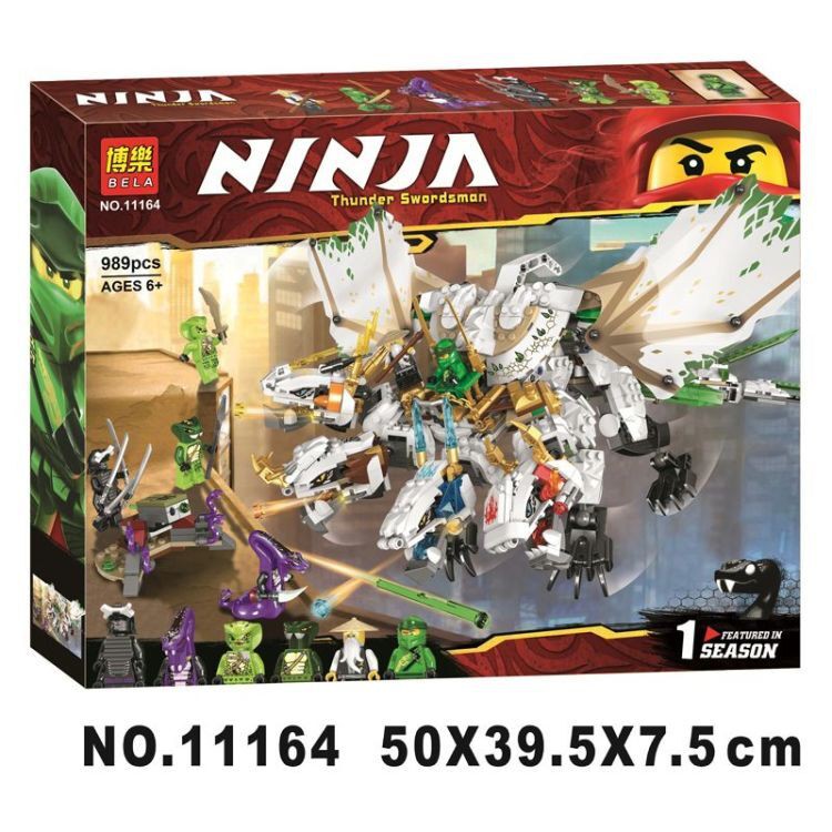 (CÓ SẴN) lắp ráp nonlego ninjago Bela 11164 06099 RỒNG THẦN NINJA 4 ĐẦU zimo 82201