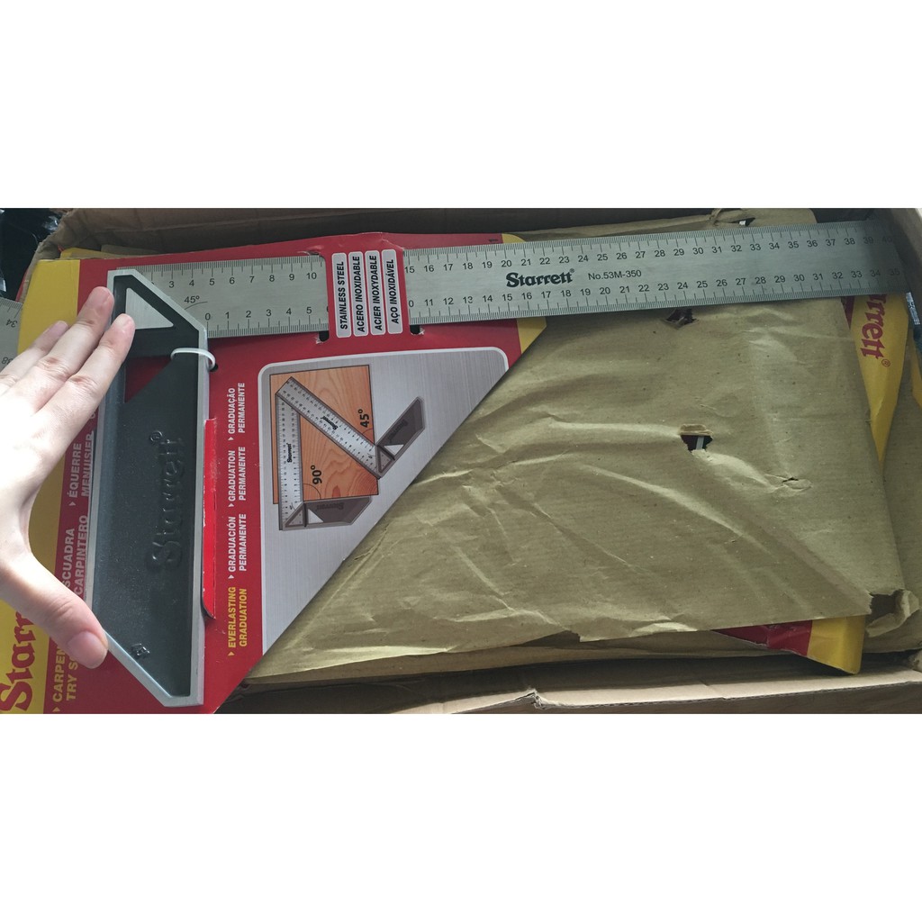 Thước Ê ke vuông starrett