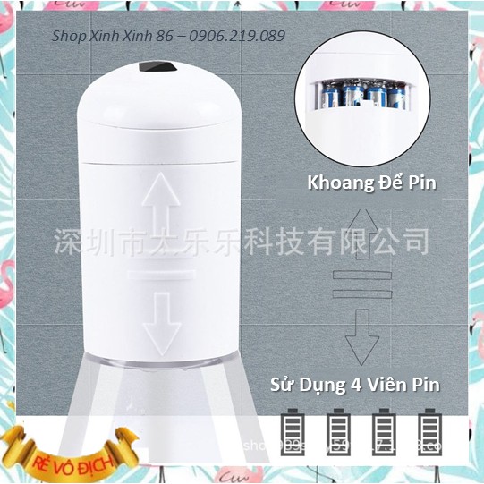 Máy Rửa Tay Cảm Biến Tự Động Phun Sương Dùng Cồn Nước Sát Khuẩn Dung Tích 480ml