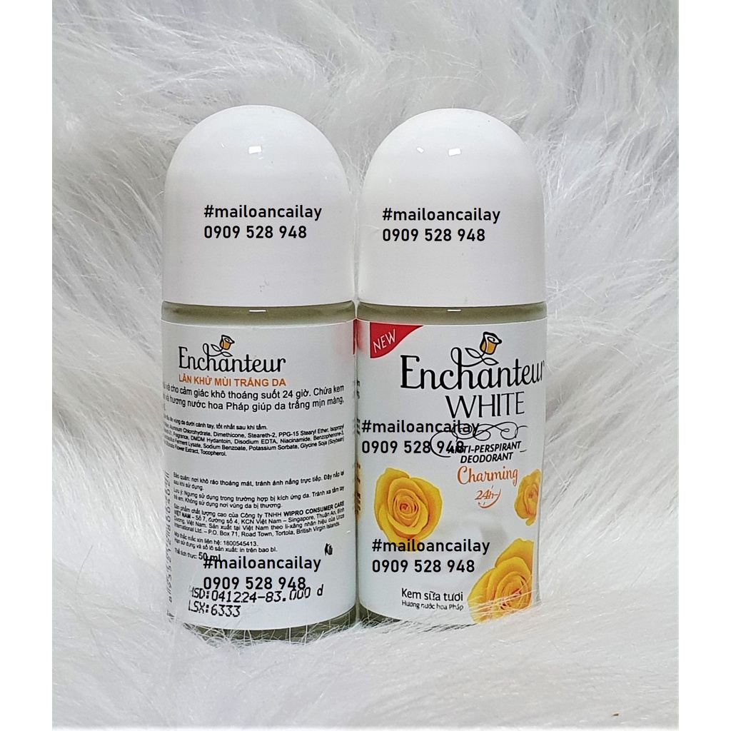 Enchanteur lăn khửi mùi bông vàng nước đục trắng 50ml