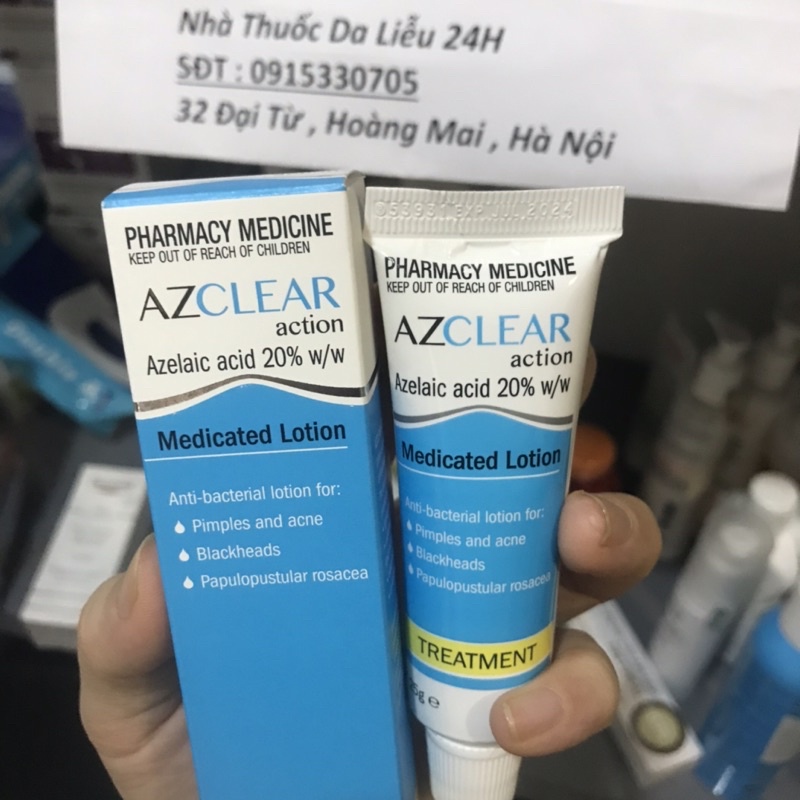 Kem bôi đa năng Azclear 20% Azelaic acid giảm mụn, mờ thâm