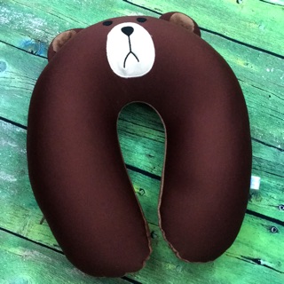 Gối cổ gấu brown