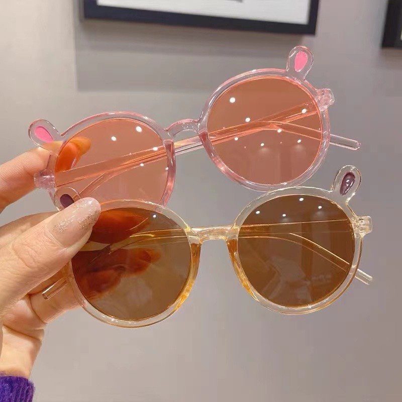 Kính mắt hình THỎ ngộ nghĩnh, mặt kính tráng gương phong cách cho bé yêu - B40