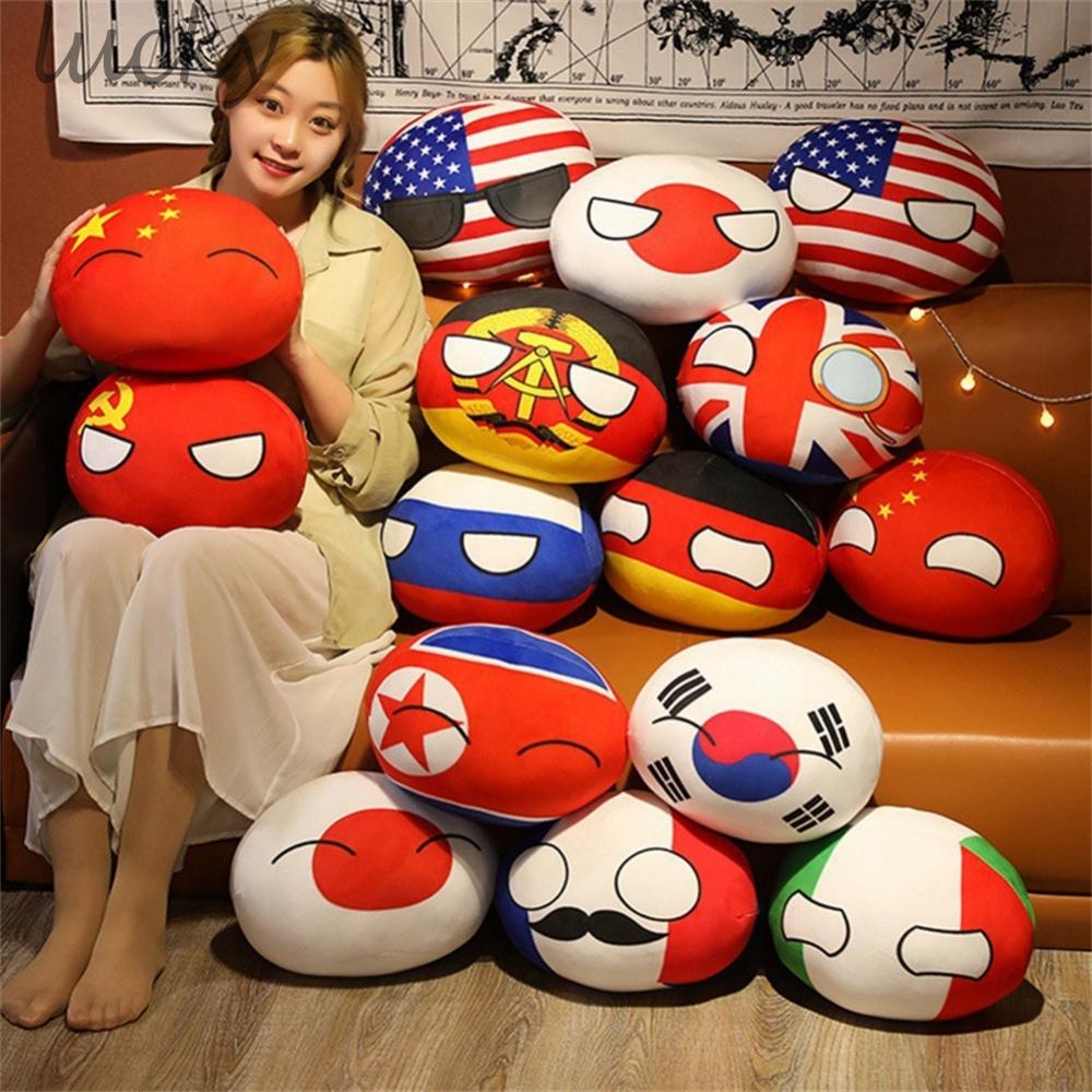 LUCKY~Creativity Polandball Plush 10cm Pendant Country Plush Ball Toy Keyring China Brand New#Ready Stock