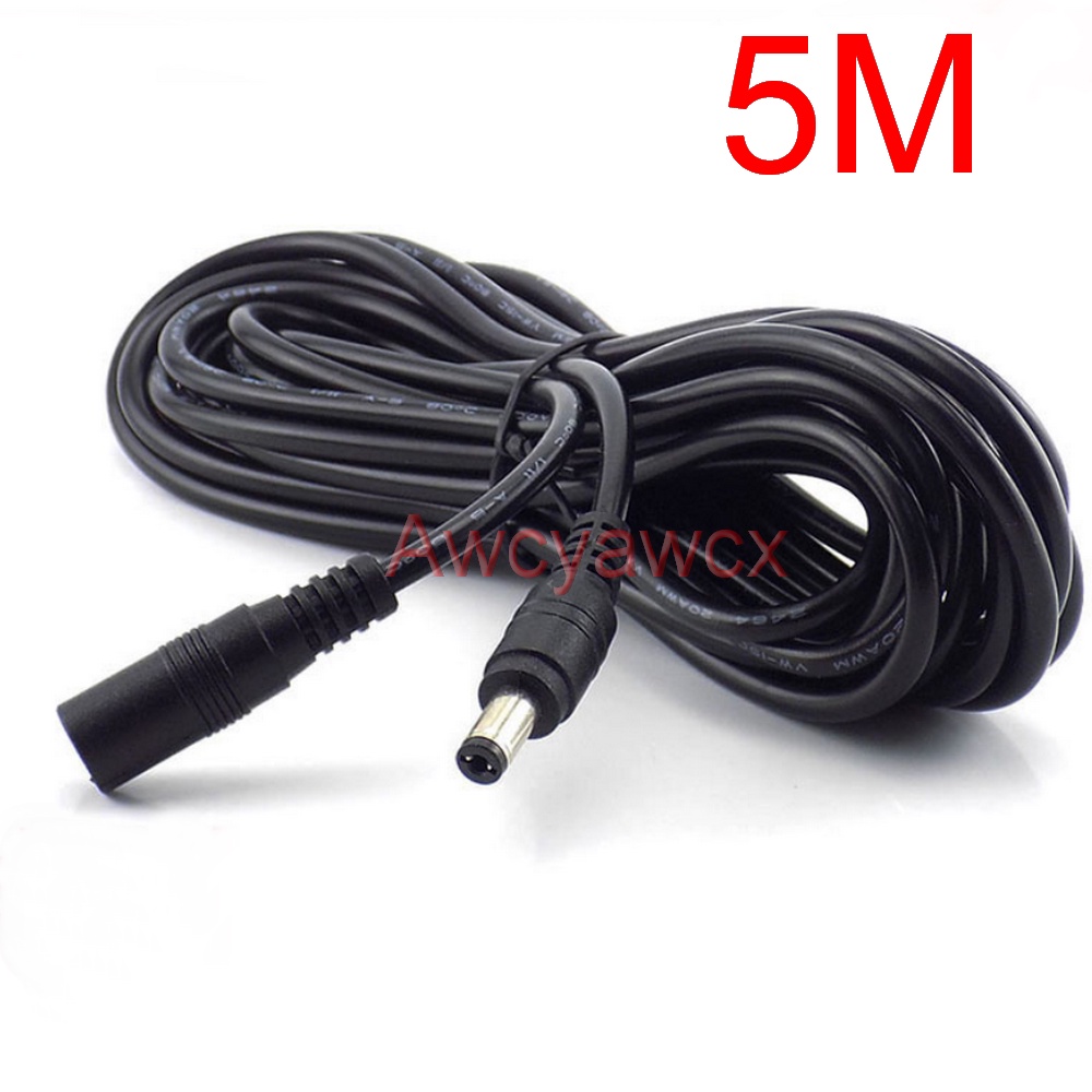 Dây Cáp Nối Dài Cho Quạt Điện Năng Lượng Mặt Trời 5.5mm x 2.1mm 1M 3M 5M 10M 5V 9V 12V