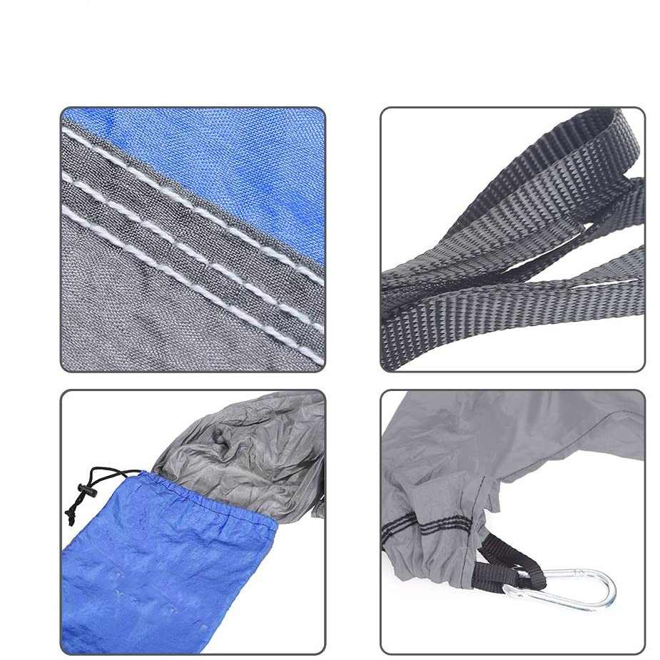 Võng Đơn / Đôi Di Động Kèm 2 Dây Đai Nylon Gọn Nhẹ Đa Ứng Dụng