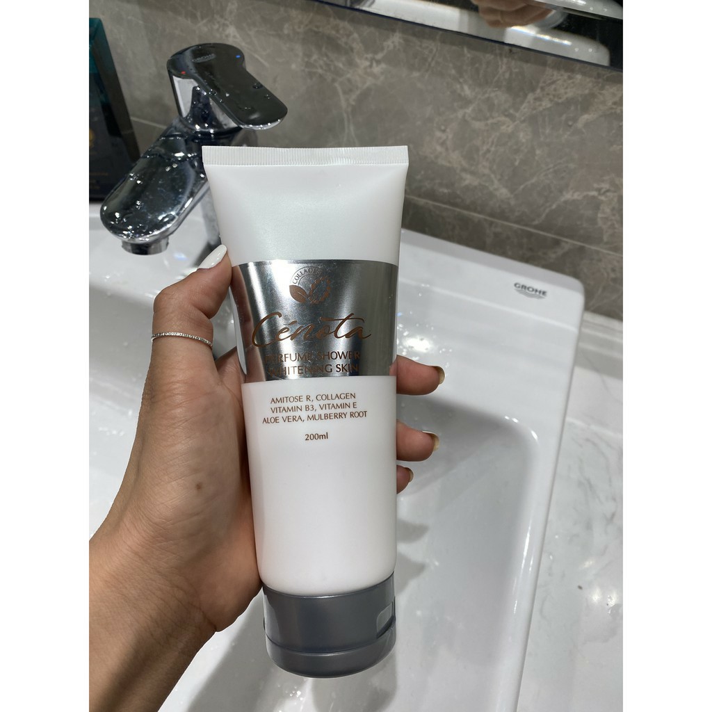 Sữa tắm trắng da hương nước hoa, sữa tắm trắng Cenota Perfume Shower Whitening Skin 200ml | BigBuy360 - bigbuy360.vn