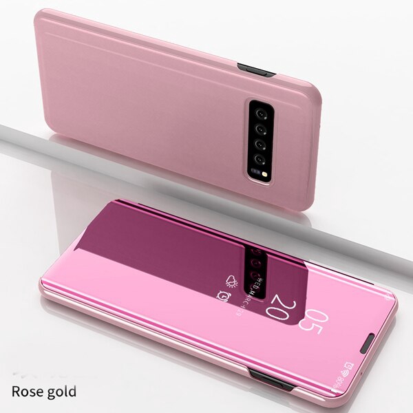 Bao Da Tráng Gương Thời Trang Cho Samsung Galaxy S10 5g S10e S10 Lite S9 S8 Plus S7 S6 Edge Note 10 Pro 9 8 M10 M20 M30 On7